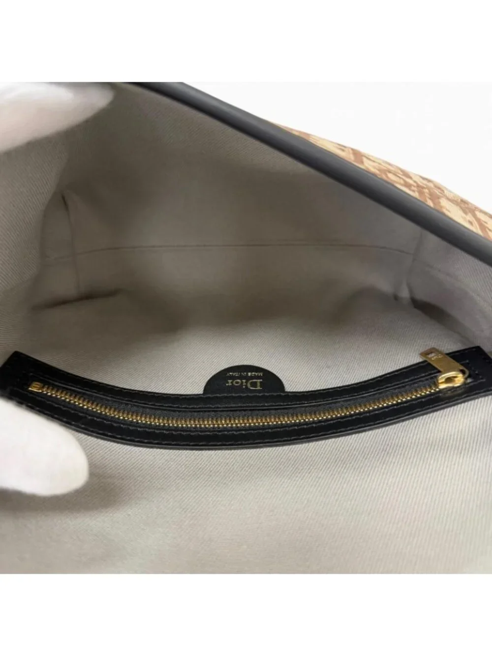 Dior Homme Messenger Bag with Flap Mini Leather Oblique